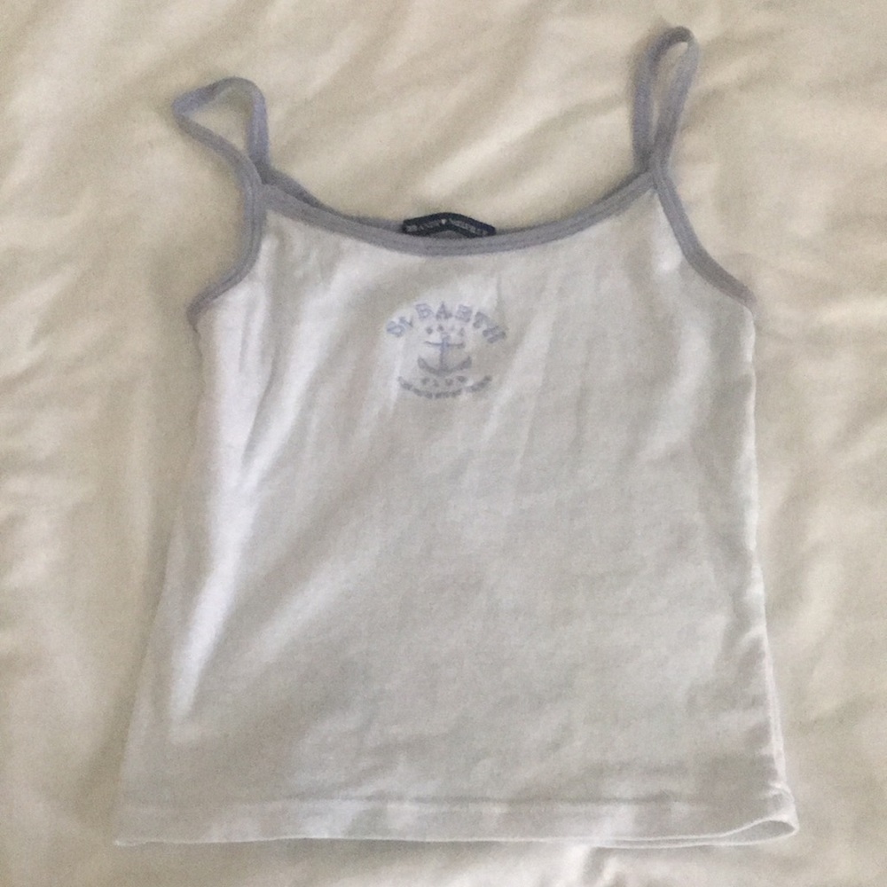 White brandy tank